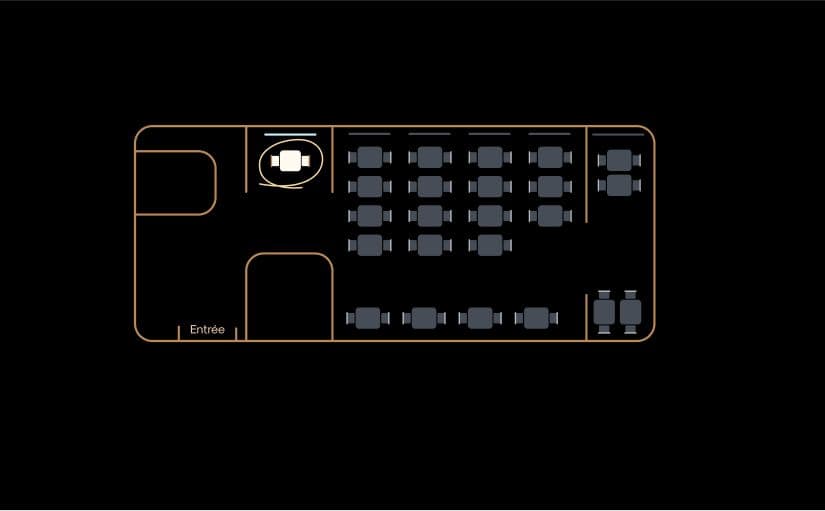 Image de l'emplacement de la table